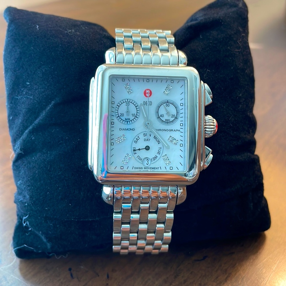 Michele Deco Watch in Silver
